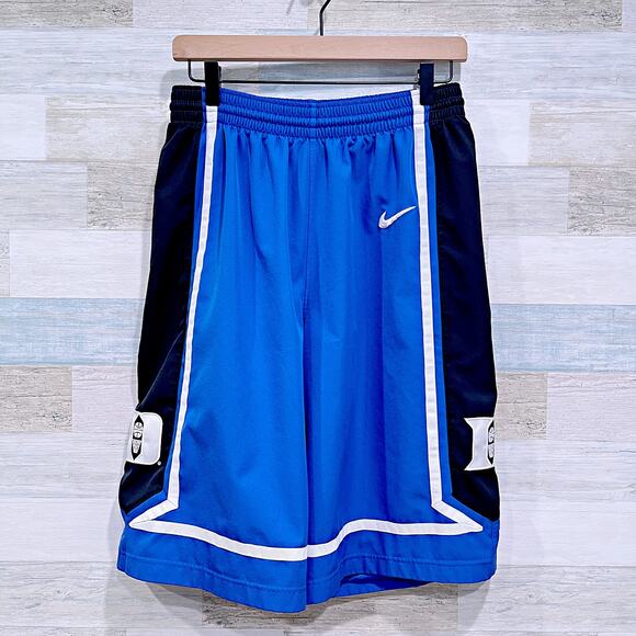 Duke University Blue Devils Basketball Shorts Nike Dri Fit Authentic Mens Small - Picture 1 of 6